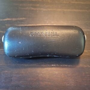 CHANEL Black Eyewear Case and Lens Wipe